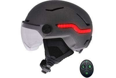 Casque TNB à LED feu de frein auto Taille M gris