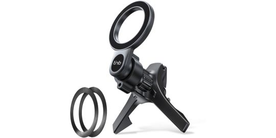 Support smartphone TNB Support magnétique compact aération Noir