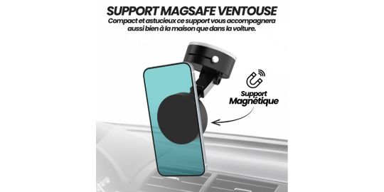 Support smartphone TNB Ventouse Magsafe Noir