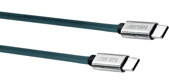 Câble USB C TNB vers USB-C 1.5m nylon bleu