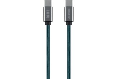 Câble USB C TNB vers USB-C 1.5m nylon bleu