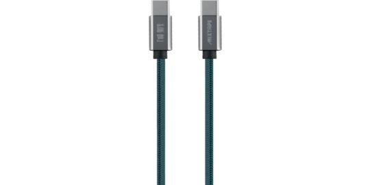 Câble USB C TNB vers USB-C 1.5m nylon bleu