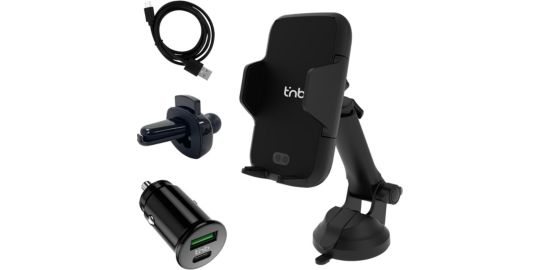 Support smartphone TNB voiture motorisé 3 en 1 avec chargeur