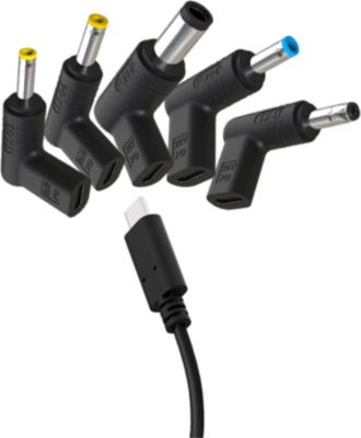 Hub TNB USB-C vers HP 4 embouts Noir