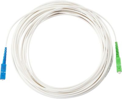 Câble fibre optique D2 10M Blanc box Free