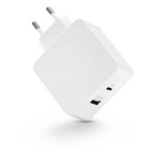Chargeur secteur WE chargeur 45W + Cable Type C + USB-A 12W