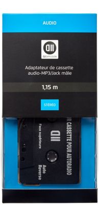 Adaptateur autoradio cassette prise jack 3,5-mm - Transfert musique