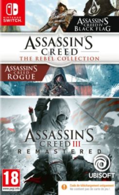 Jeu Switch UBISOFT Compil Assassin's Creed Rebel + Ac3 Lib Jeu Switch UBISOFT Compil Assassin's Creed Rebel + Ac3 Lib