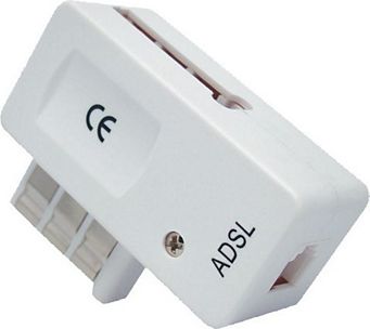 Câble Ethernet MOOOV Filtre ADSL 2+ prise gigogne - blanc