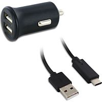 Chargeur allume-cigare USB-C 24W noir Chargeur ALLUME-CIGARE USB-C