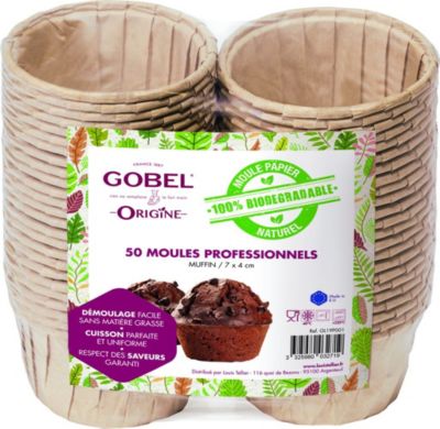 Moule à cannelé GOBEL Pack de 50 moules à Muffin 7,2 x 4 cm (p Moule à cannelé GOBEL Pack de 50 moules à Muffin 7,2 x 4 cm (p
