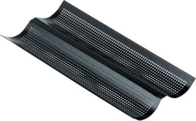 Moule à pain GOBEL Plaque perforée 2 baguettes - antiadhére