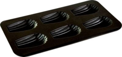 Moule à madeleine GOBEL Plaque 6 madeleines gourmandes - antiadh Moule à madeleine GOBEL Plaque 6 madeleines gourmandes - antiadh