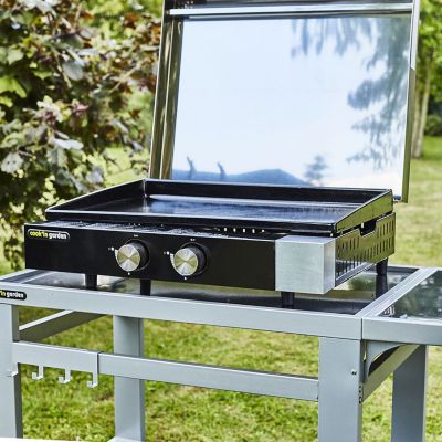 Plancha gaz COOK'IN GARDEN Plancha gaz en fonte FINESTA - 2 brûleur