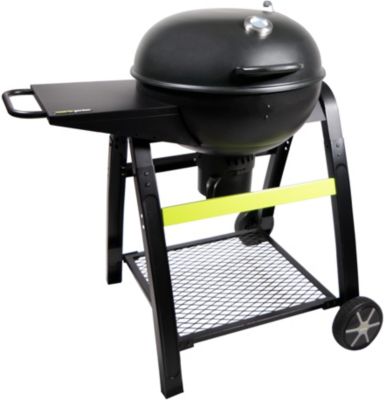 SWEEEK Barbecue fumoir au charbon de bois Ø44cm – Jacques – Smoker premium  avec aérateurs. fumoir. gril. boite de fumage. noir