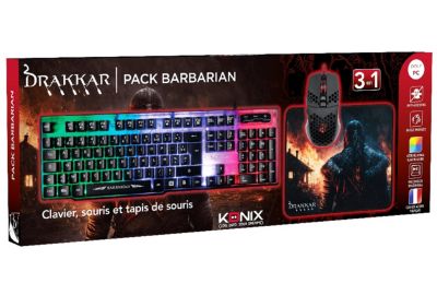 Clavier gamer KONIX BARBARIAN PACK