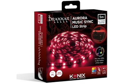 Bandeau LED KONIX DRAKKAR AURORA MUSIC LED STRIP 5M