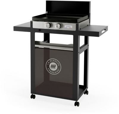 Plancha gaz LE MARQUIER 250 DUO 2 brûleurs sur chariot,