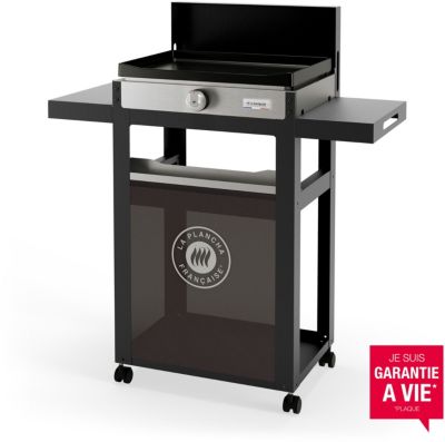 Plancha électrique LE MARQUIER 150 DUO noir gris sur chariot,