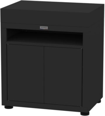 Meuble de cuisine extérieure LE MARQUIER avec tablette 80 x 55 cm noir