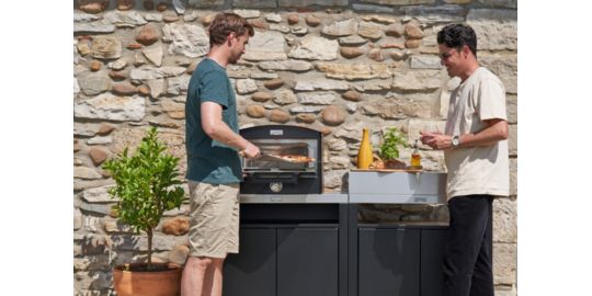 Cuisine extérieure LE MARQUIER 2 elements avec credences duo