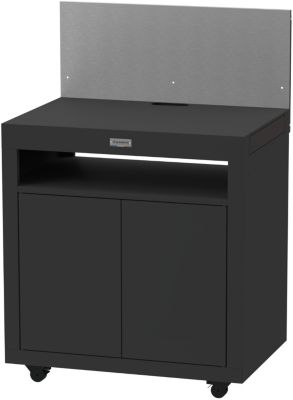 Desserte LE MARQUIER cuisine avec tablettes noire