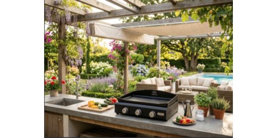 Plancha gaz LE MARQUIER AMALIA 360 ACIER V3 PLEA360EV3