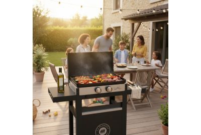 Plancha gaz LE MARQUIER FRANCAISE 250 GAZ DUO PLFO250DCV2