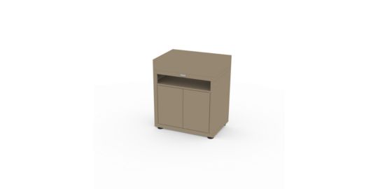 Meuble de cuisine extérieure LE MARQUIER AVEC TABLETTE 80X55 CM TAUPE MC80PTAE22