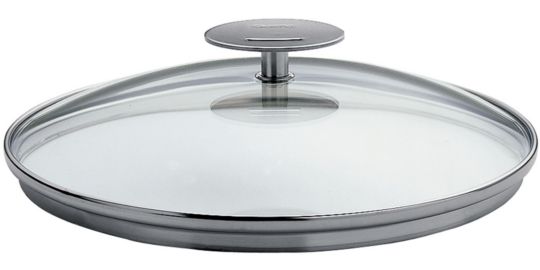 Couvercle universel CRISTEL Platine 26 cm verre