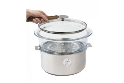 Cuiseur vapeur CRISTEL verre 20 cm avec couvercle