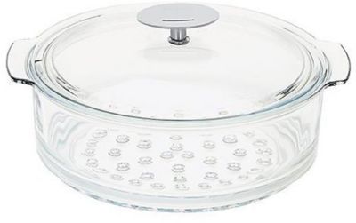 Cuiseur vapeur CRISTEL verre 24 cm avec couvercle