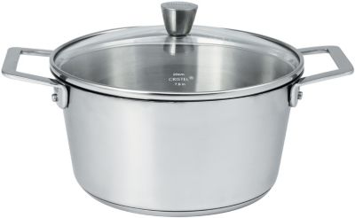 Faitout Cristel 20Cm Avec Couvercle Verre - 1826