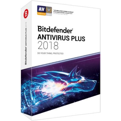 Logiciel antivirus et optimisation BITDEFENDER Antivirus Plus 2018  1 An 1 PC