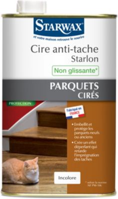 Cire parquet STARWAX Anti tache Starlon incolore pour parquet Cire parquet STARWAX Anti tache Starlon incolore pour parquet