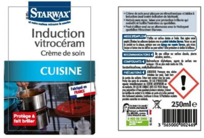 Soin protecteur vitrocéramique STARWAX SOIN PROTECTEUR 250ML