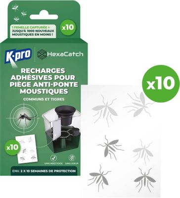 Appareil anti moustique K.PRO de 10 recharges adhésives