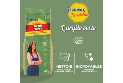 Nettoyant STARWAX Argile vert 800G