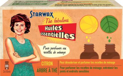 Produit d'entretien STARWAX 2 Huiles essentielles Citron / tea tree Produit d'entretien STARWAX 2 Huiles essentielles Citron / tea tree