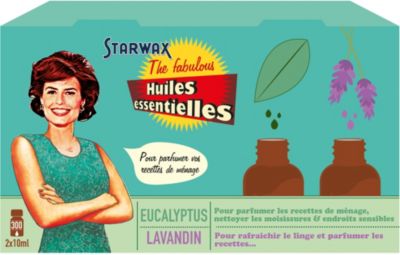 Produit d'entretien STARWAX 2 Huiles essentielles lavande/eucalyptus