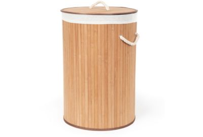 Panier à linge COMPACTOR Rond pliable Bambou Naturel