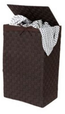 Panier à linge COMPACTOR Rectangulaire pliable marron