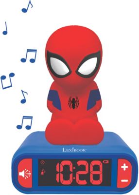Réveil LEXIBOOK avec Veilleuse en 3D design SpiderMan