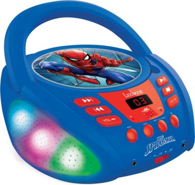 Lecteur CD LEXIBOOK Bluetooth Spiderman avec effets lumineux