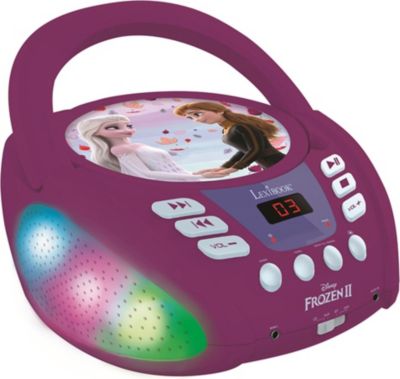 Lecteur CD LEXIBOOK Bluetooth Reine des neiges avec effets lumineux
