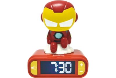 Réveil LEXIBOOK Veilleuse Iron Man 3D effets sonores
