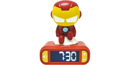 Réveil LEXIBOOK Veilleuse Iron Man 3D effets sonores