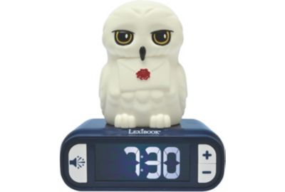 Réveil LEXIBOOK Veilleuse Hedwige 3D effets sonores