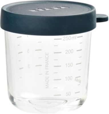 Coffret 2 pots de conservation repas bébé en verre 150ml et 250ml