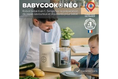 Mixeur Cuiseur Bébé BEABA Babycook neo grey white